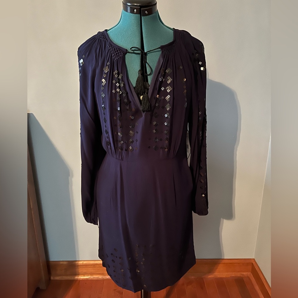 Free People ‘Desert Perfume’ Dress in Blue Indigo Size 6. NWT